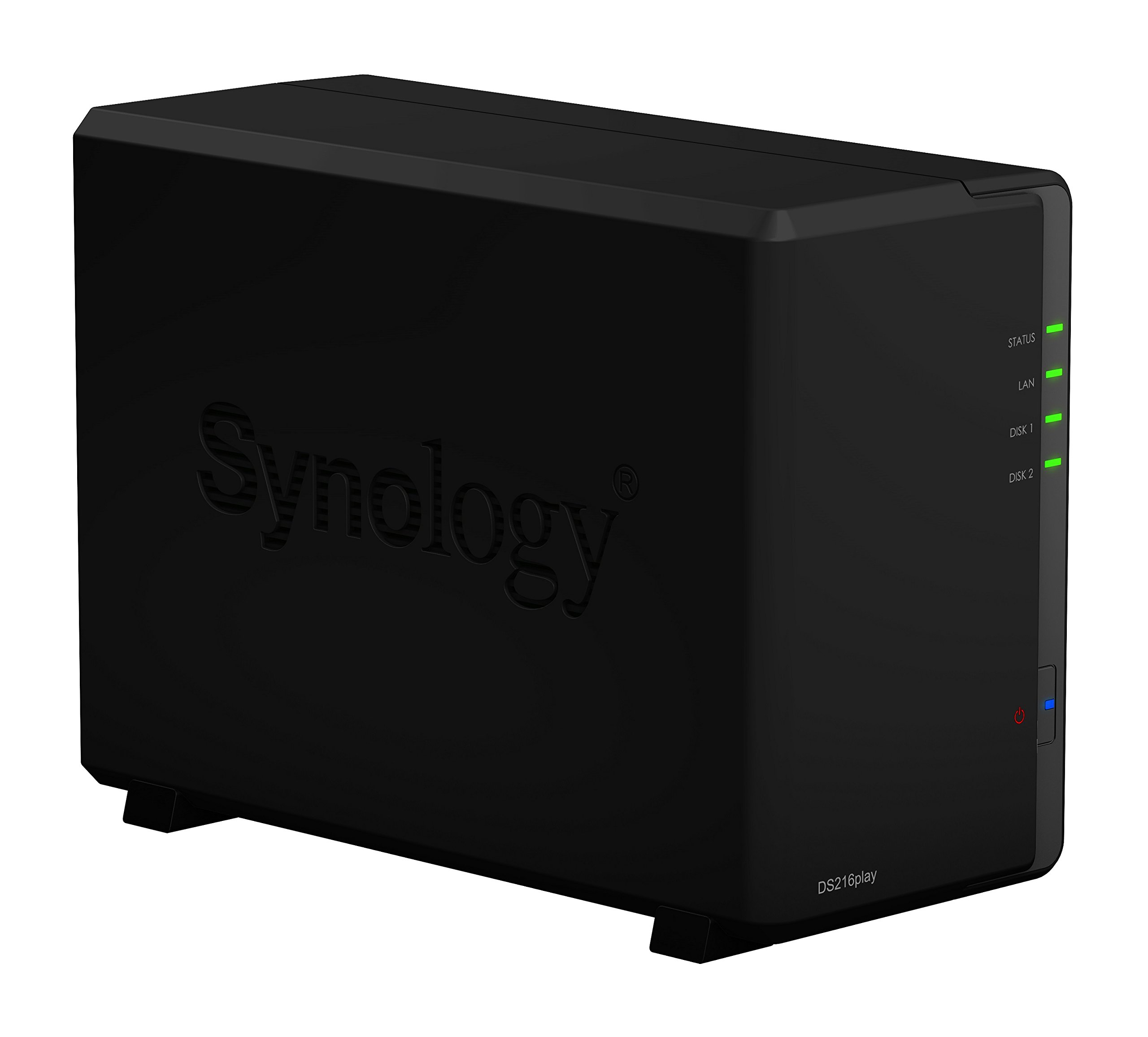 Synology DS216play NAS 8TB (2 x 4TB WD RED) Scrivania Collegamento